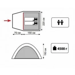 Туристическая палатка Sol Creek